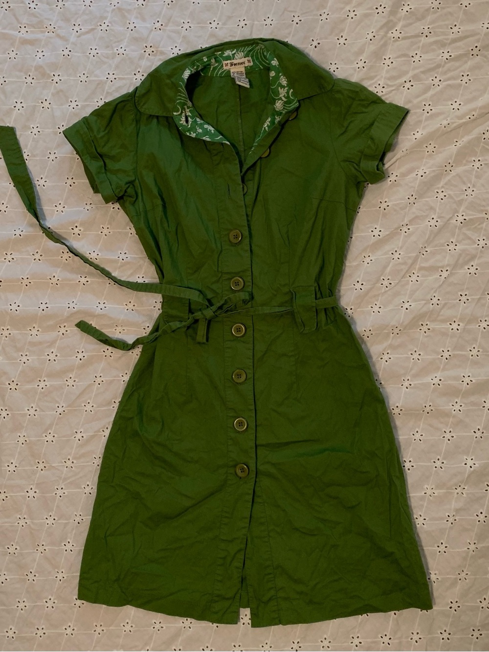 forever 21 - Y2K button down COTTON dress